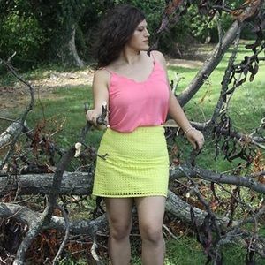 Ann Taylor yellow skirt